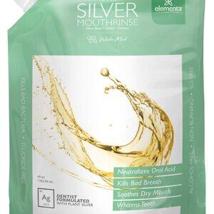 Elementa Nano Silver Mouthrinse Winter Mint 40oz